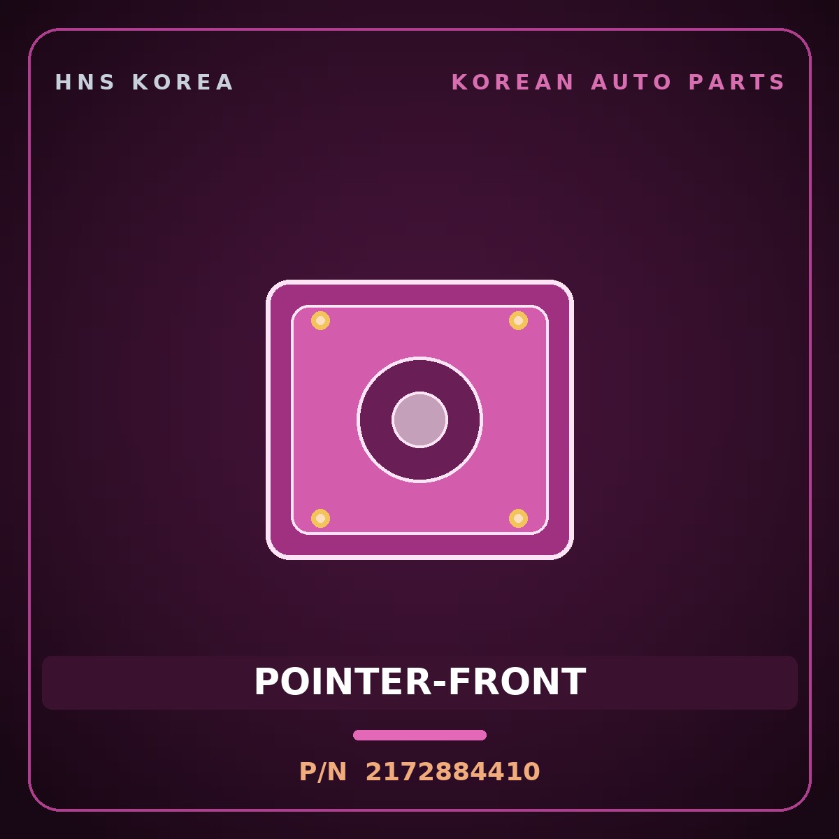 Genuine Mobis POINTER-FRONT 2172884410 for Aero Queen 2004 HNS Parts Korea