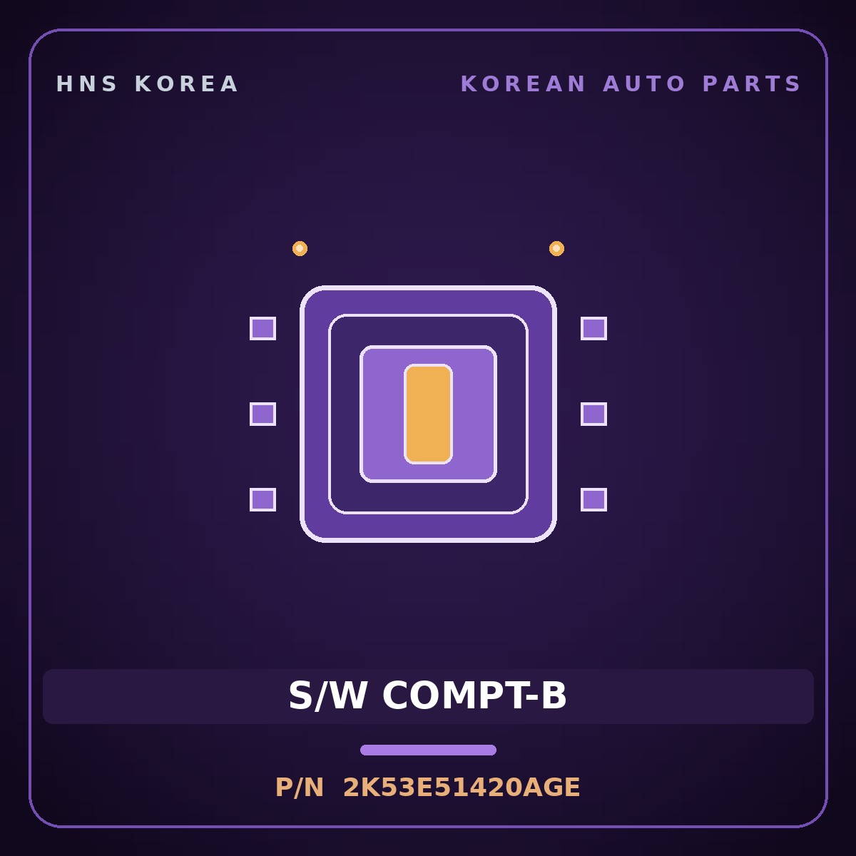 Genuine Mobis S/W COMPT-B 2K53E51420AGE for Carnival 1998 HNS Parts Korea