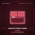 Genuine Mobis POCKET-FRONT DOOR 811535A000VCD for County 2020 HNS Parts Korea