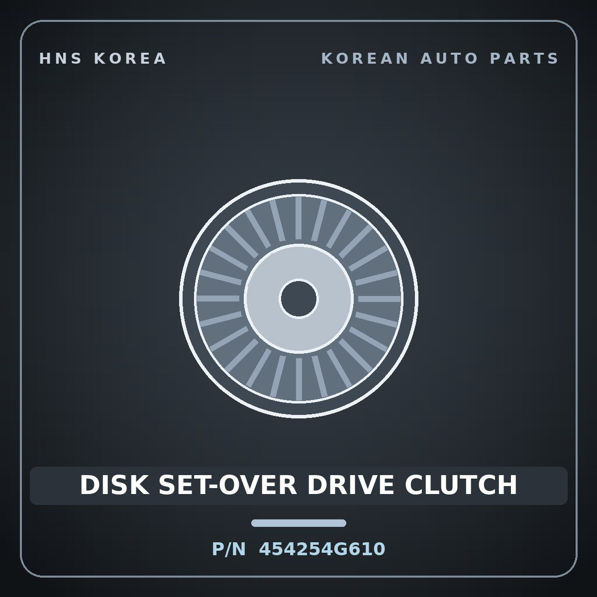 Genuine Mobis DISK SET-OVER DRIVE CLUTCH 454254G610 for Grandeur 2023 HNS Parts Korea