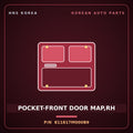 Genuine Mobis POCKET-FRONT DOOR MAP,RH 811817M000B9 for Trago 2006 HNS Parts Korea