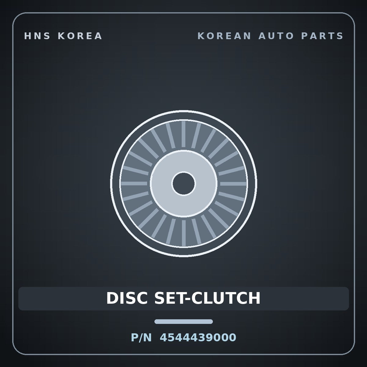 Genuine Mobis DISC SET-CLUTCH 4544439000 for Carens 1999 HNS Parts Korea