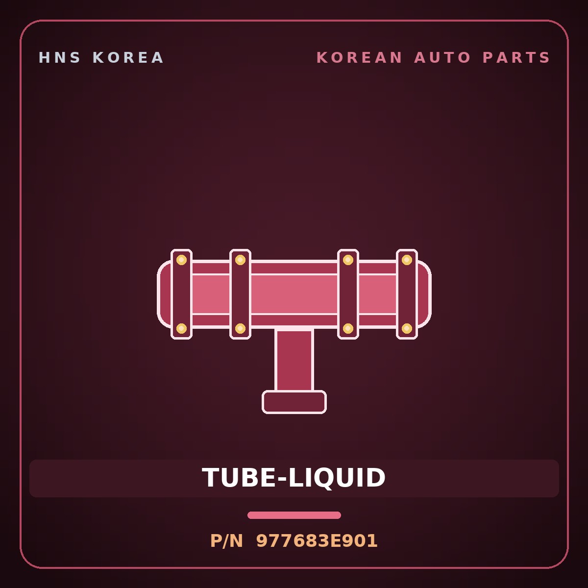 Genuine Mobis TUBE-LIQUID 977683E901 for Sorento 2006 HNS Parts Korea