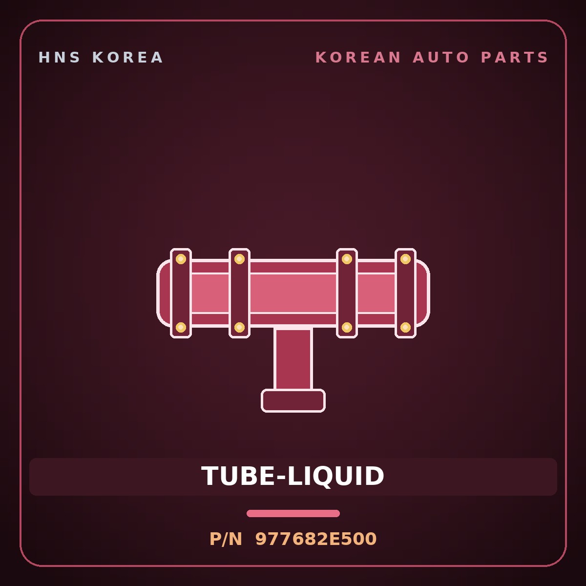 Genuine Mobis TUBE-LIQUID 977682E500 for Tucson 2006 HNS Parts Korea