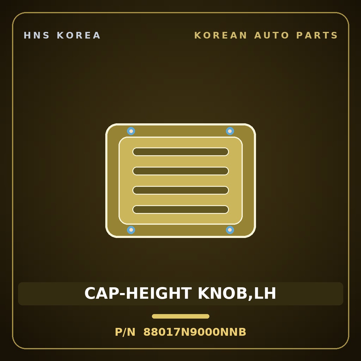 Genuine Mobis CAP-HEIGHT KNOB,LH 88017N9000NNB for Tucson 2021 HNS Parts Korea