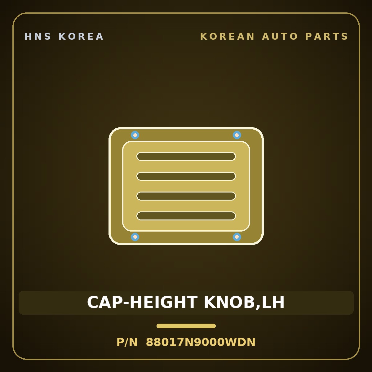 Genuine Mobis CAP-HEIGHT KNOB,LH 88017N9000WDN for Tucson 2021 HNS Parts Korea