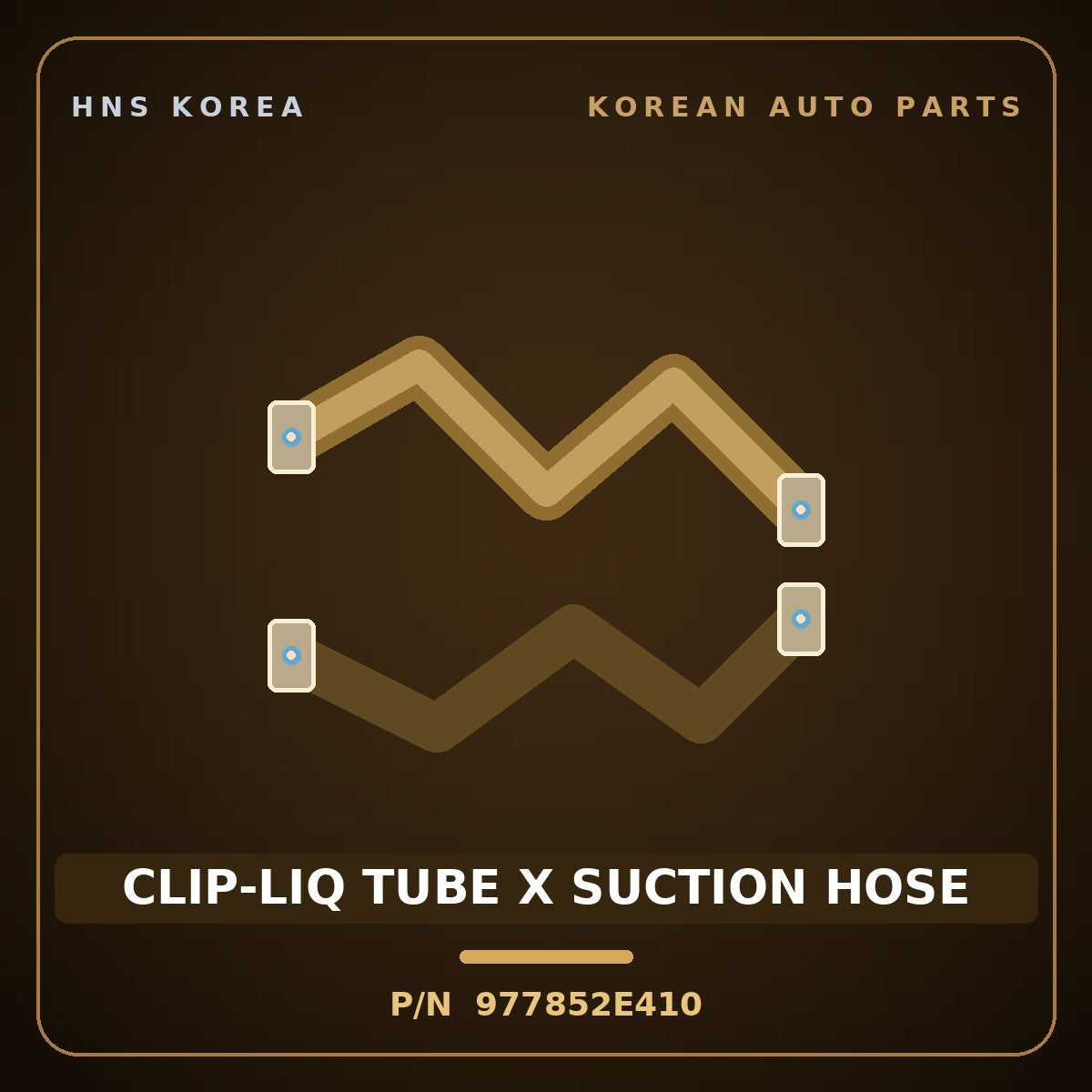 Genuine Mobis CLIP-LIQ TUBE X SUCTION HOSE 977852E410 for Sportage 2006 HNS Parts Korea