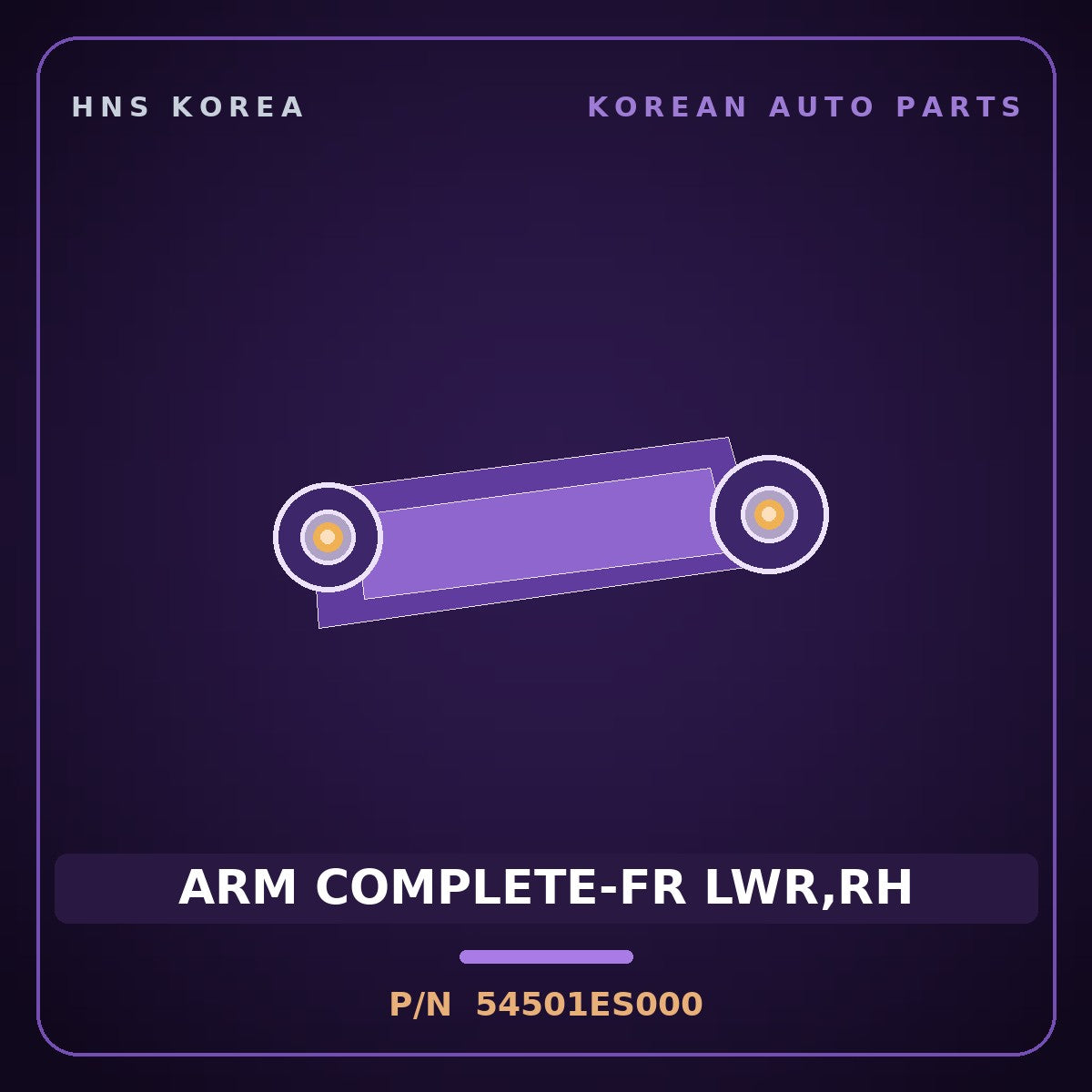 Genuine Mobis ARM COMPLETE-FR LWR,RH 54501ES000 for Carnival 2024 HNS Parts Korea