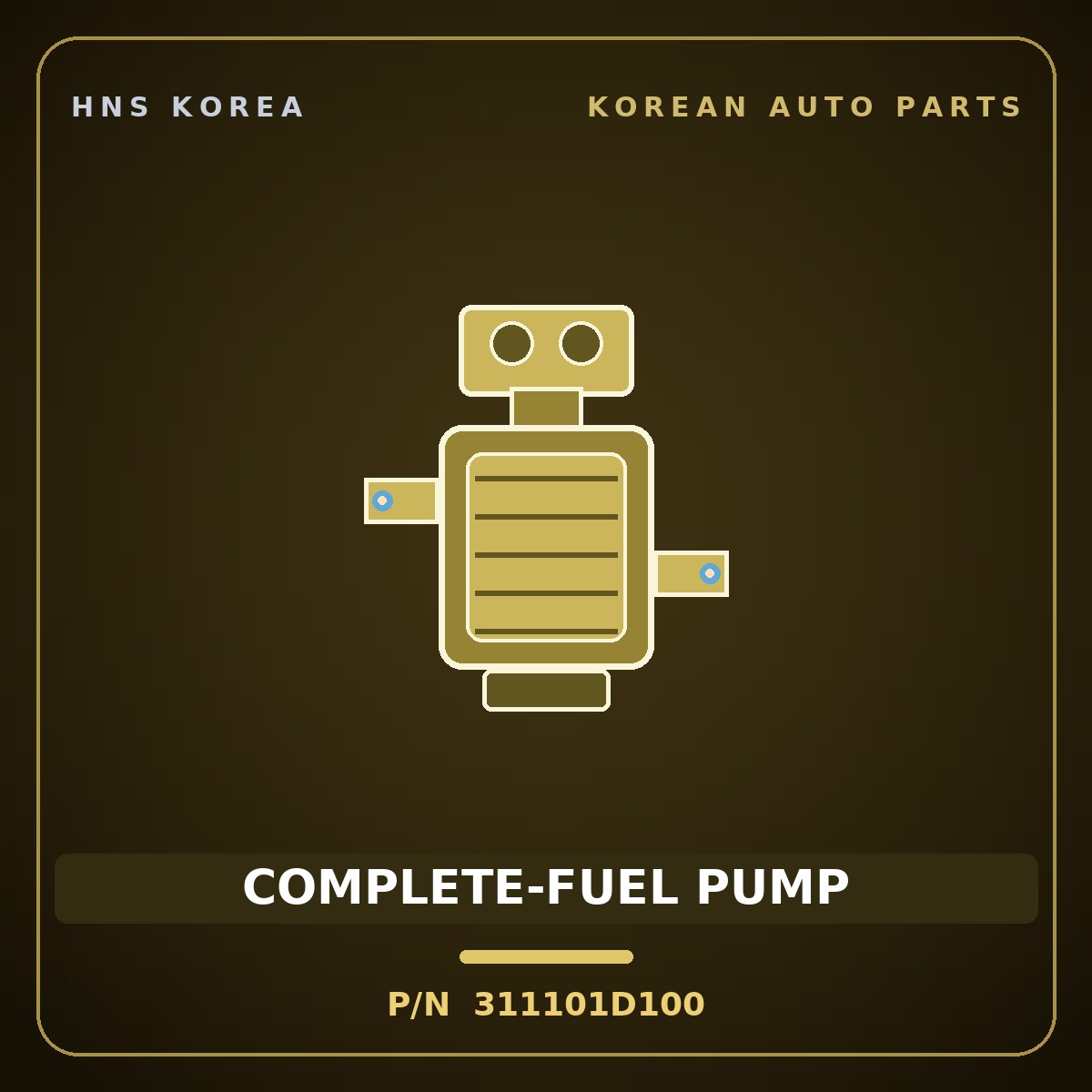 Genuine Mobis COMPLETE-FUEL PUMP 311101D100 for Carens 2006 HNS Parts Korea