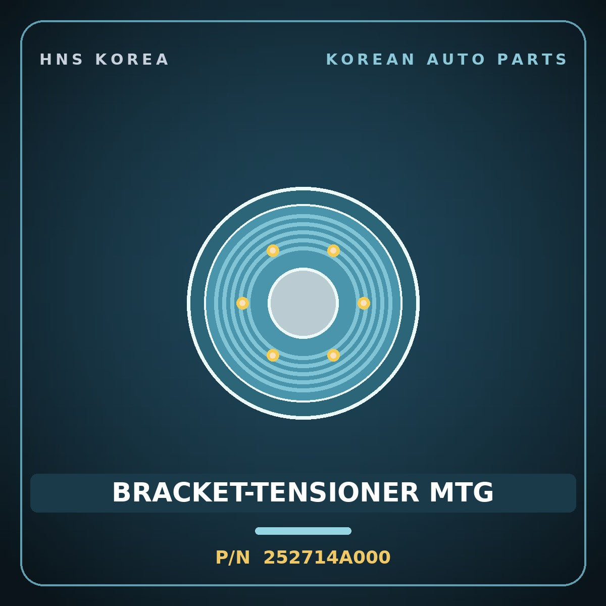 Genuine Mobis BRACKET-TENSIONER MTG 252714A000 for Sorento 2002 HNS Parts Korea