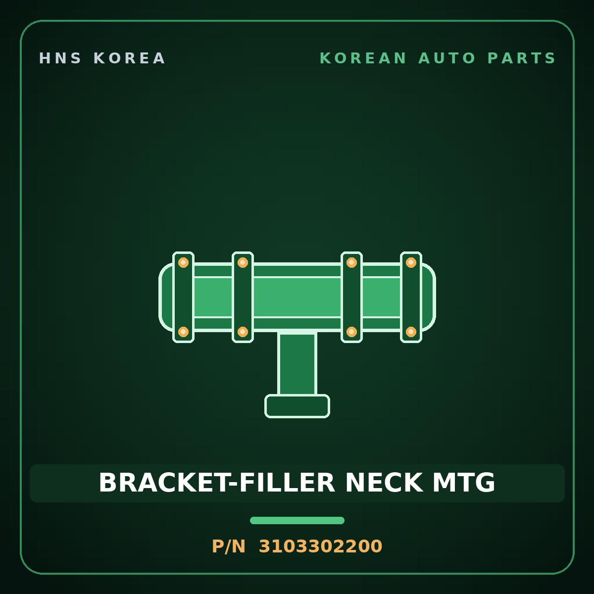 Genuine Mobis BRACKET-FILLER NECK MTG 3103302200 for Atos 1998 HNS Parts Korea