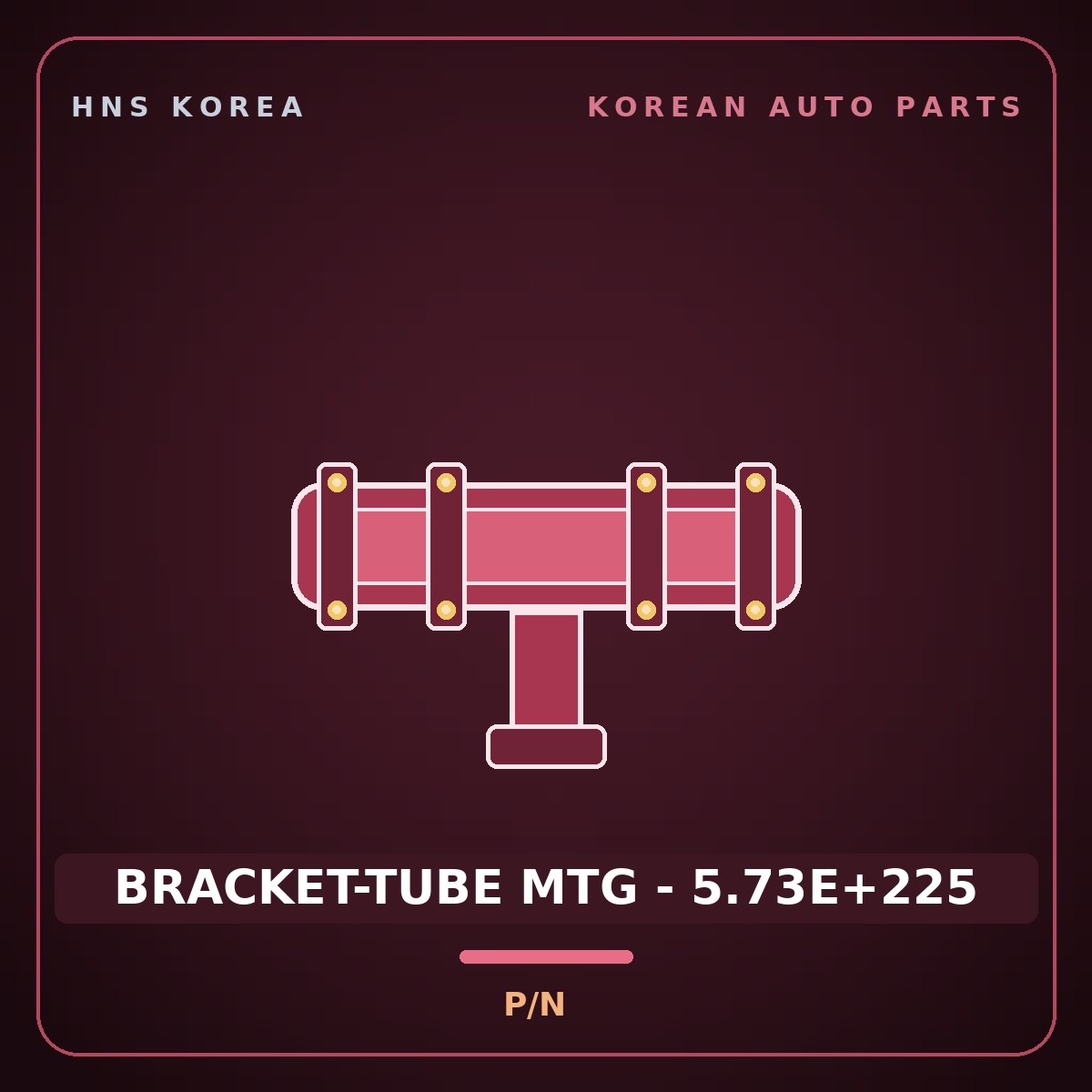 Genuine Mobis BRACKET-TUBE MTG - 5.73E+225  for Tucson 2006 HNS Parts Korea