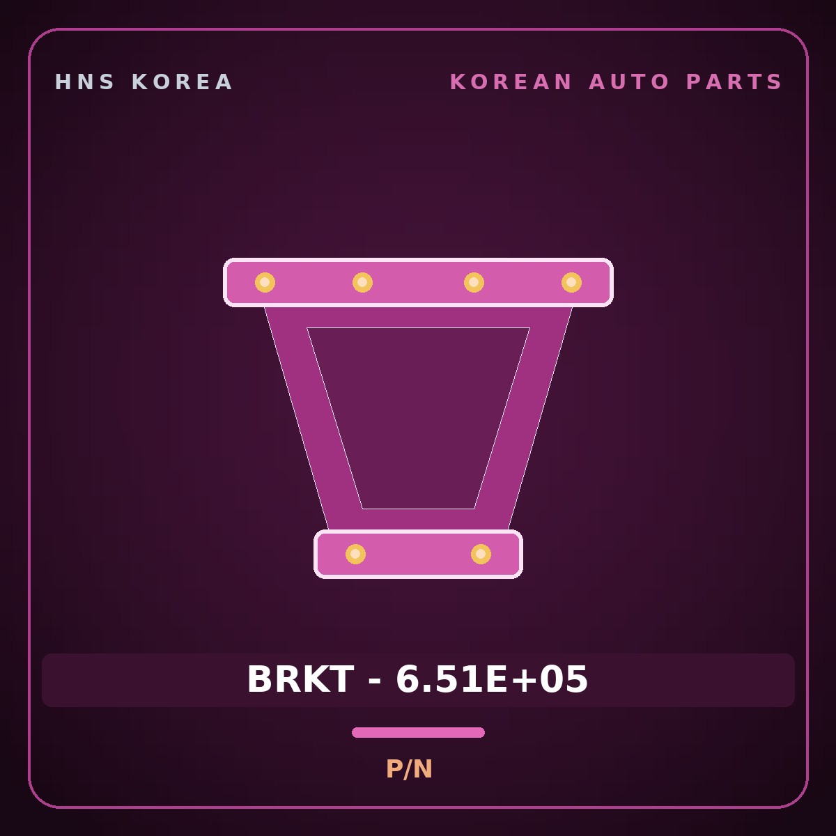 Genuine Mobis BRKT - 6.51E+05  for Bongo 2002 HNS Parts Korea