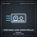 Genuine Mobis STAY-HEAD LAMP UPPER MTG,LH 865937C000 for Power Truck 2004 HNS Parts Korea