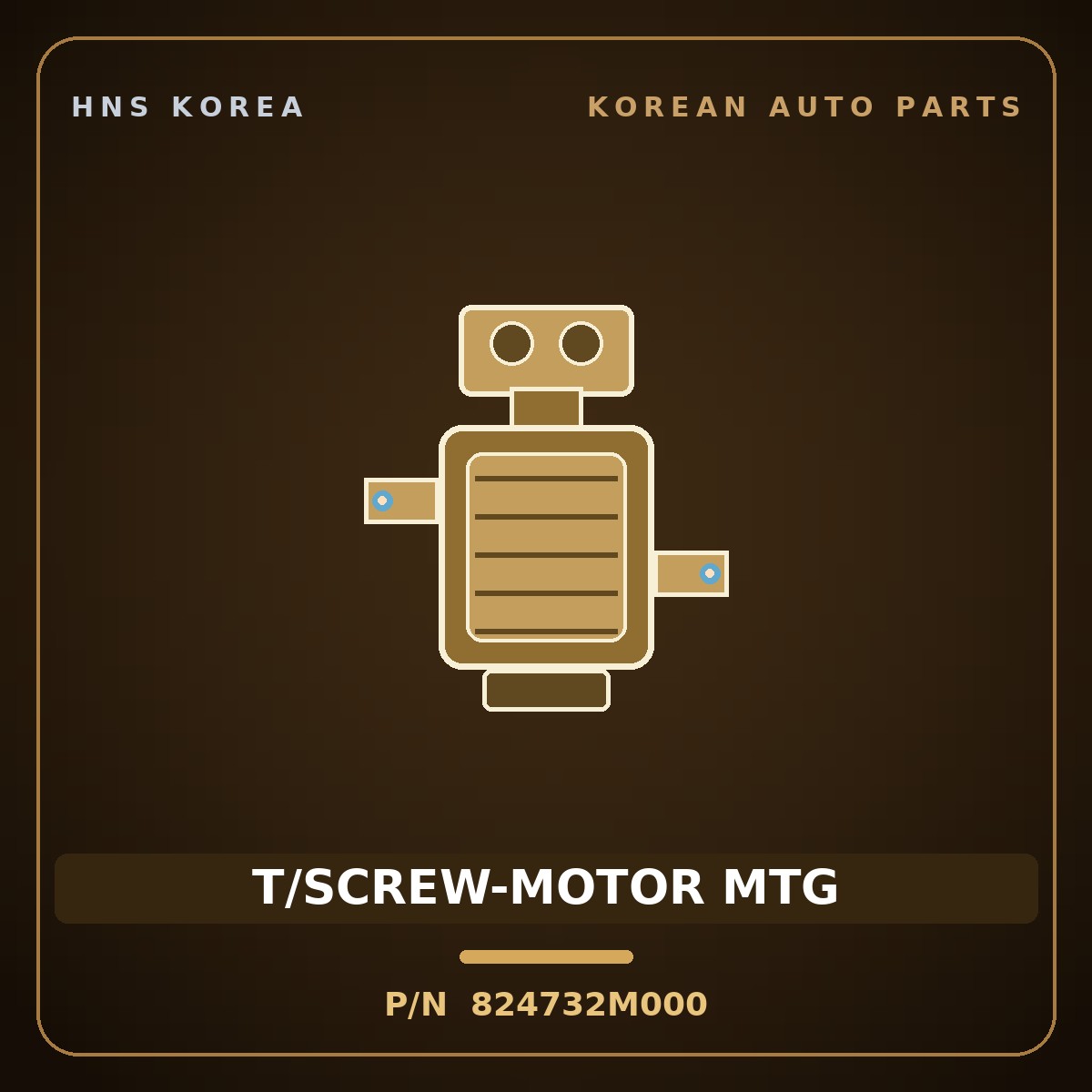 Genuine Mobis T/SCREW-MOTOR MTG 824732M000 for Genesis Coupe 2008 HNS Parts Korea