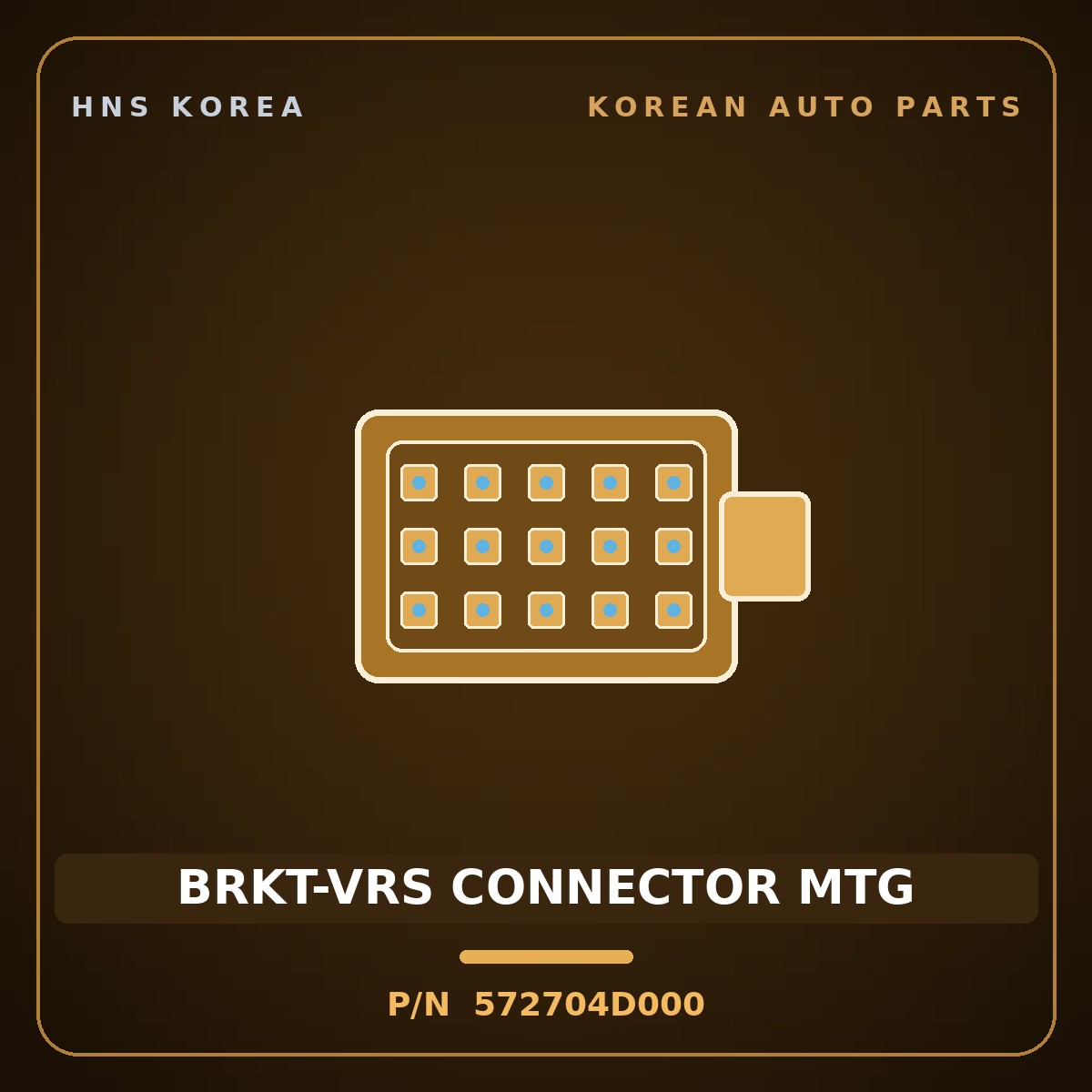Genuine Mobis BRKT-VRS CONNECTOR MTG 572704D000 for Carnival 2006 HNS Parts Korea