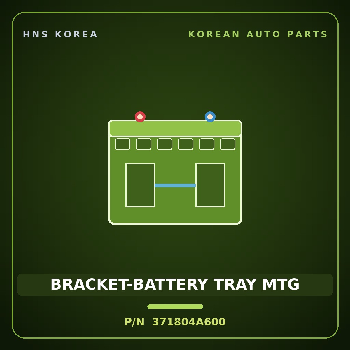 Genuine Mobis BRACKET-BATTERY TRAY MTG 371804A600 for Starex 2004 HNS Parts Korea