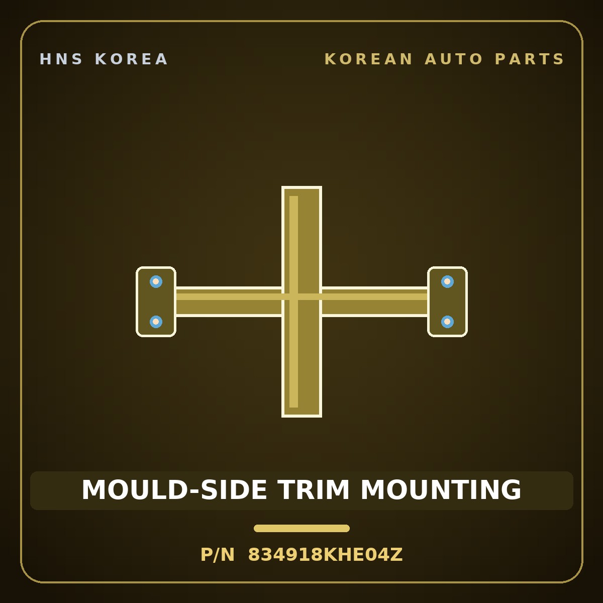 Genuine Mobis MOULD-SIDE TRIM MOUNTING 834918KHE04Z for Aero City 2008 HNS Parts Korea