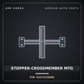 Genuine Mobis STOPPER-CROSSMEMBER MTG 62472C6000 for Palisade 2018 HNS Parts Korea