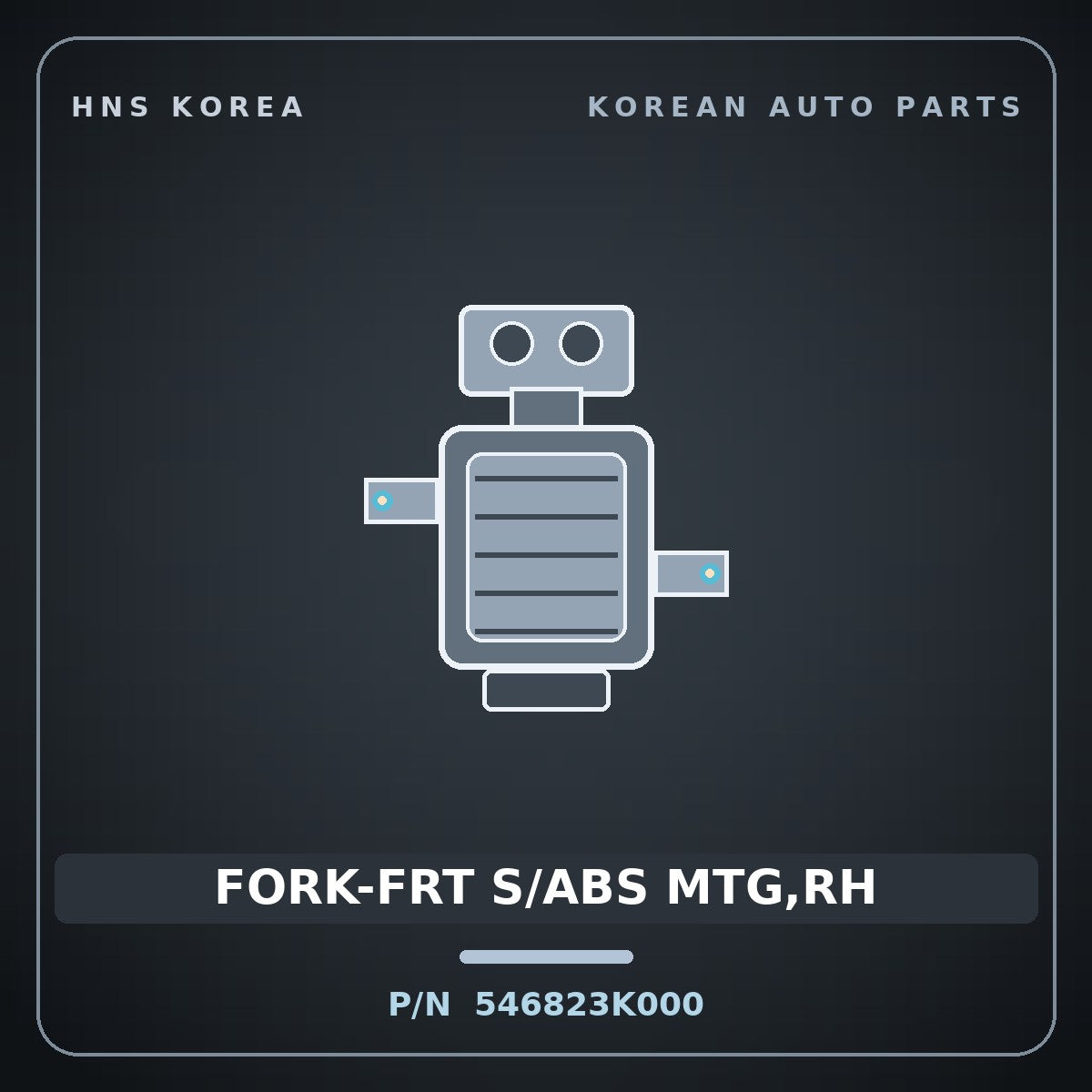 Genuine Mobis FORK-FRT S/ABS MTG,RH 546823K000 for Grandeur 2006 HNS Parts Korea