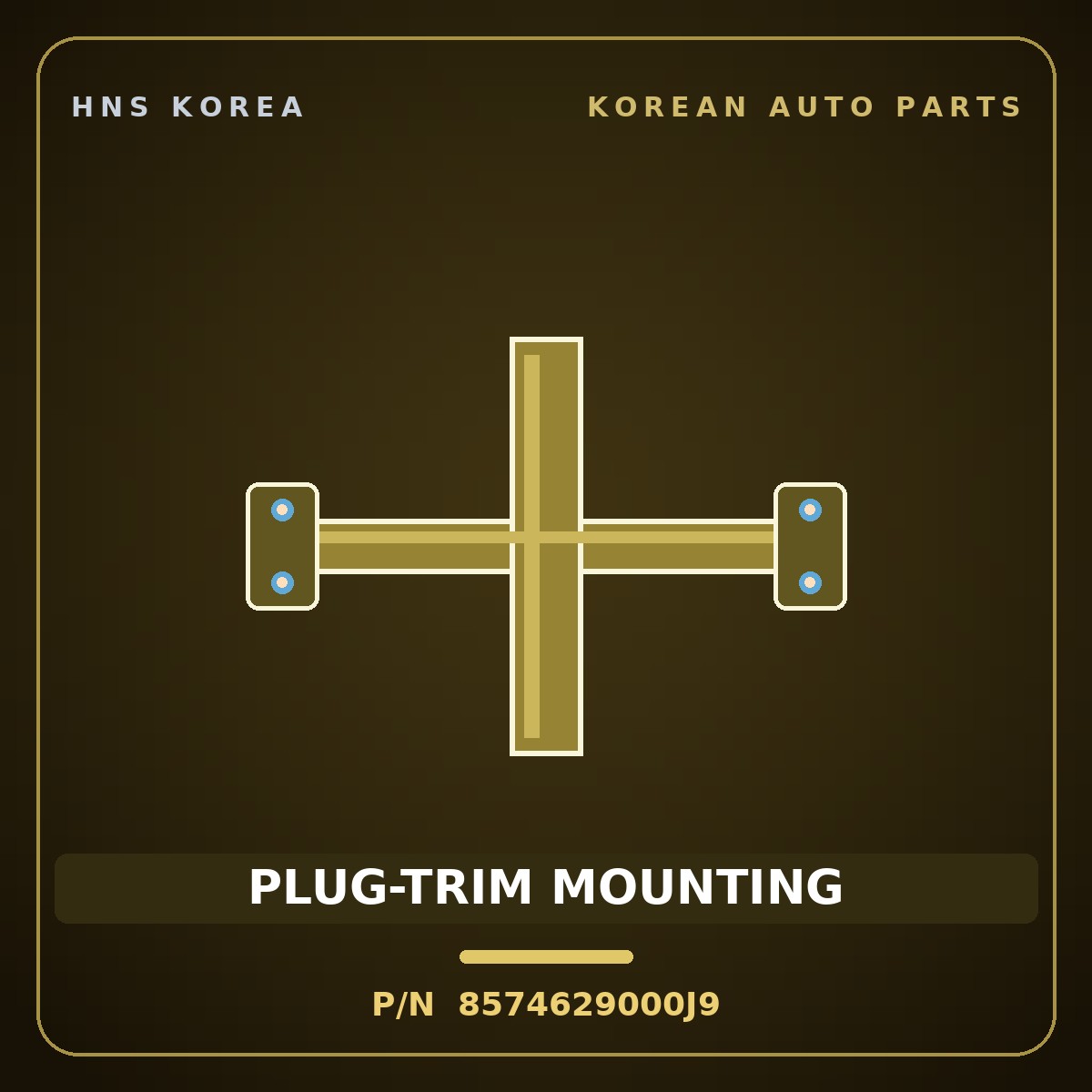Genuine Mobis PLUG-TRIM MOUNTING 8574629000J9 for Tucson 2006 HNS Parts Korea