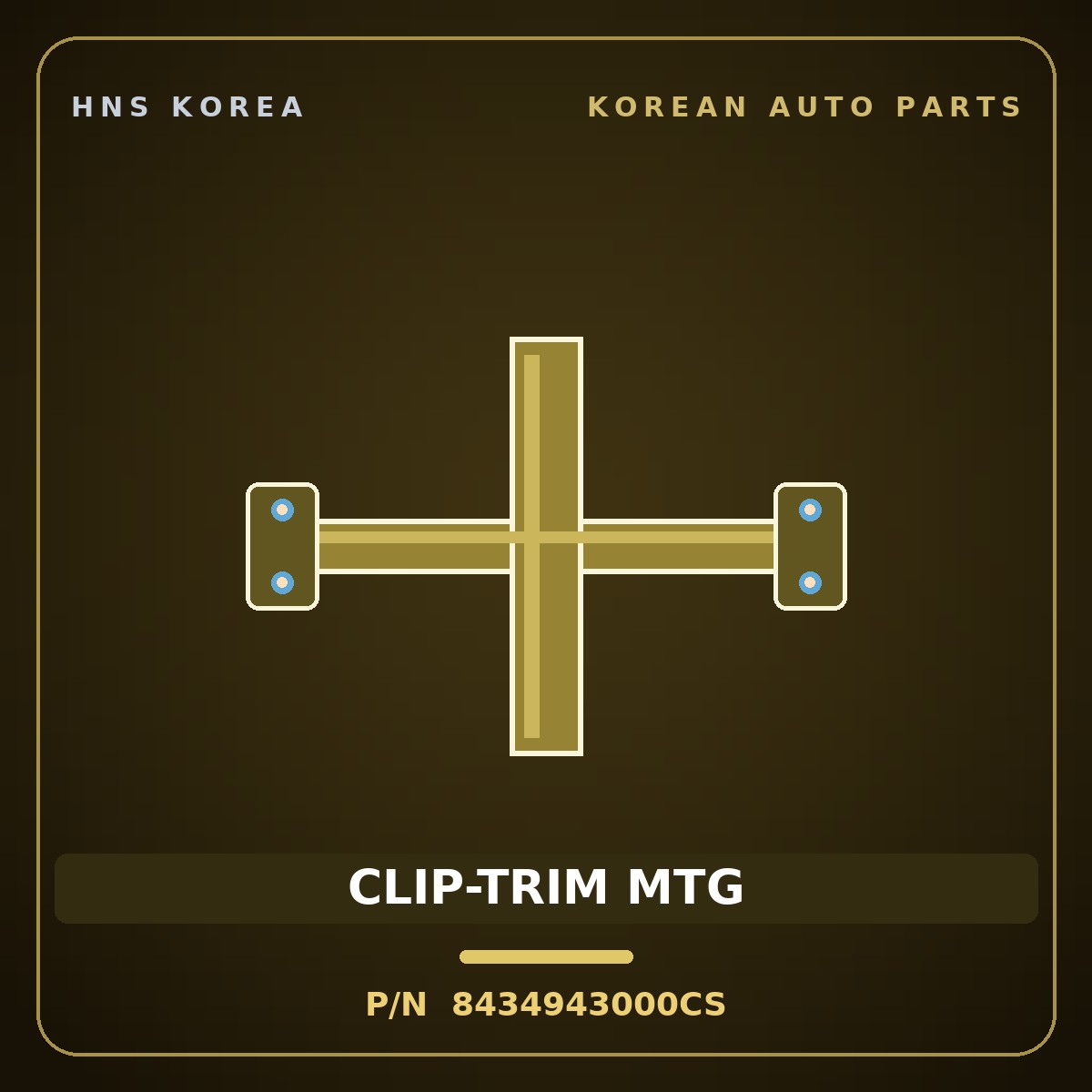 Genuine Mobis CLIP-TRIM MTG 8434943000CS for Carnival 2006 HNS Parts Korea