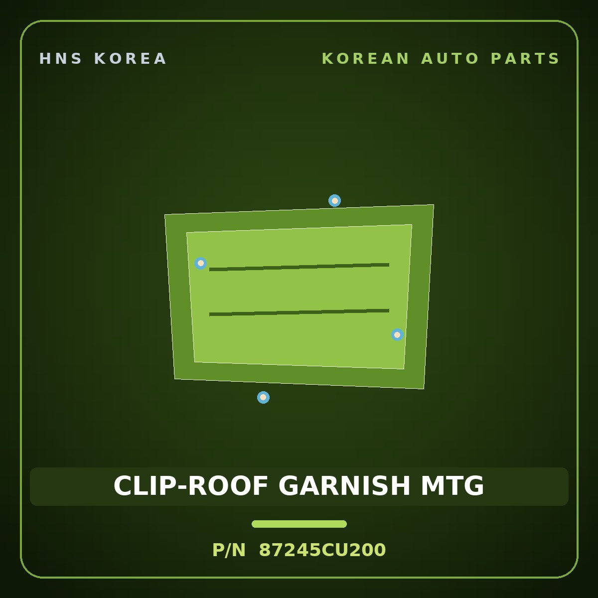 Genuine Mobis CLIP-ROOF GARNISH MTG 87245CU200 for Genesis GV60 2025 HNS Parts Korea