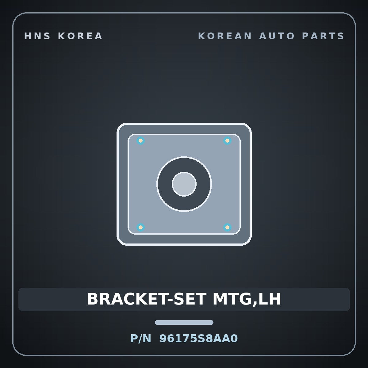 Genuine Mobis BRACKET-SET MTG,LH 96175S8AA0 for Palisade 2022 HNS Parts Korea