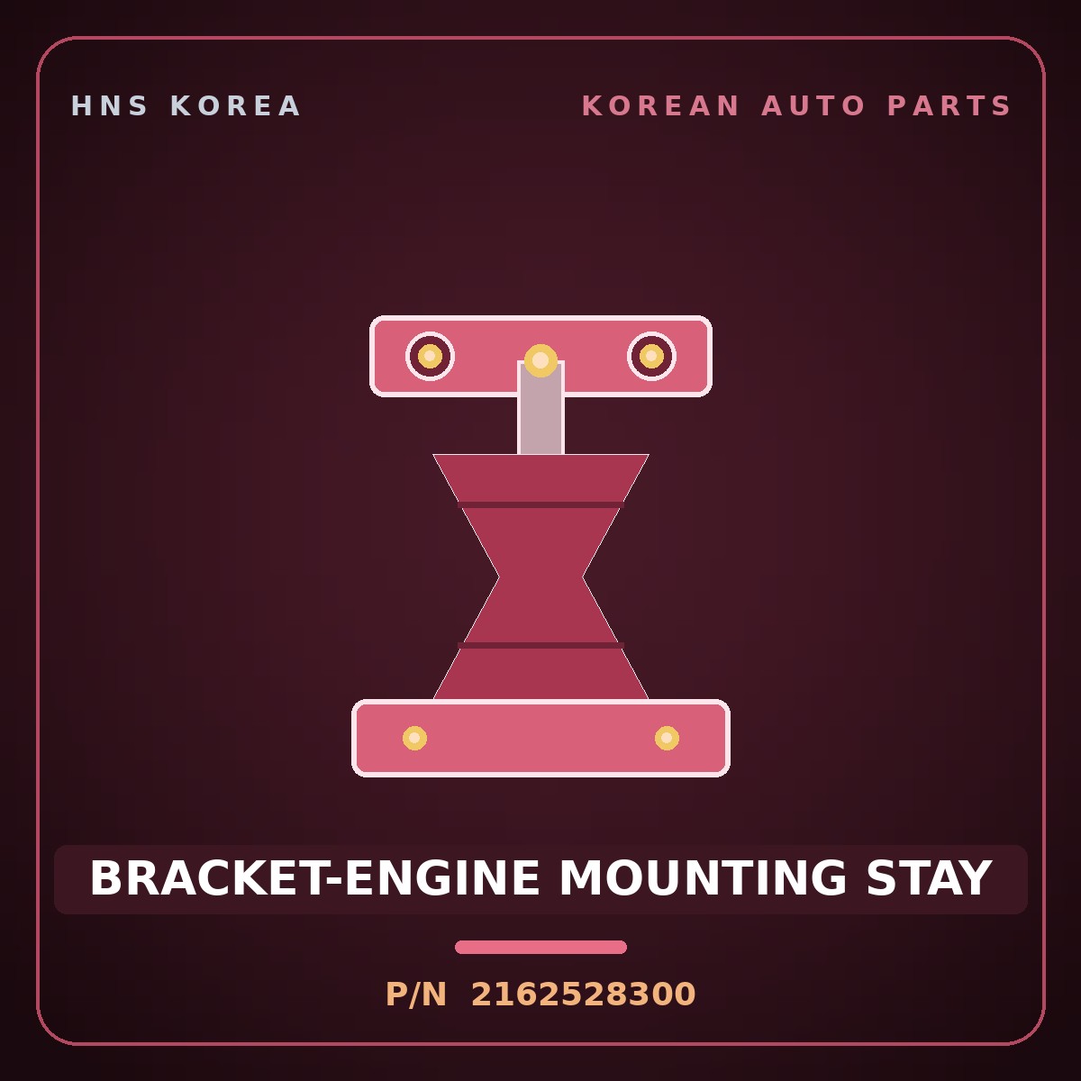 Genuine Mobis BRACKET-ENGINE MOUNTING STAY 2162528300 for Casta 1992 HNS Parts Korea