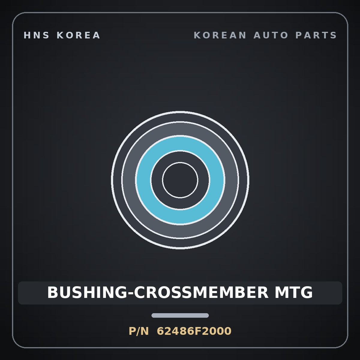 Genuine Mobis BUSHING-CROSSMEMBER MTG 62486F2000 for Elantra 2016 HNS Parts Korea