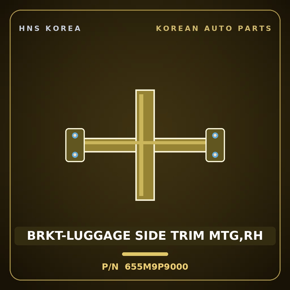Genuine Mobis BRKT-LUGGAGE SIDE TRIM MTG,RH 655M9P9000 for Palisade 2025 HNS Parts Korea