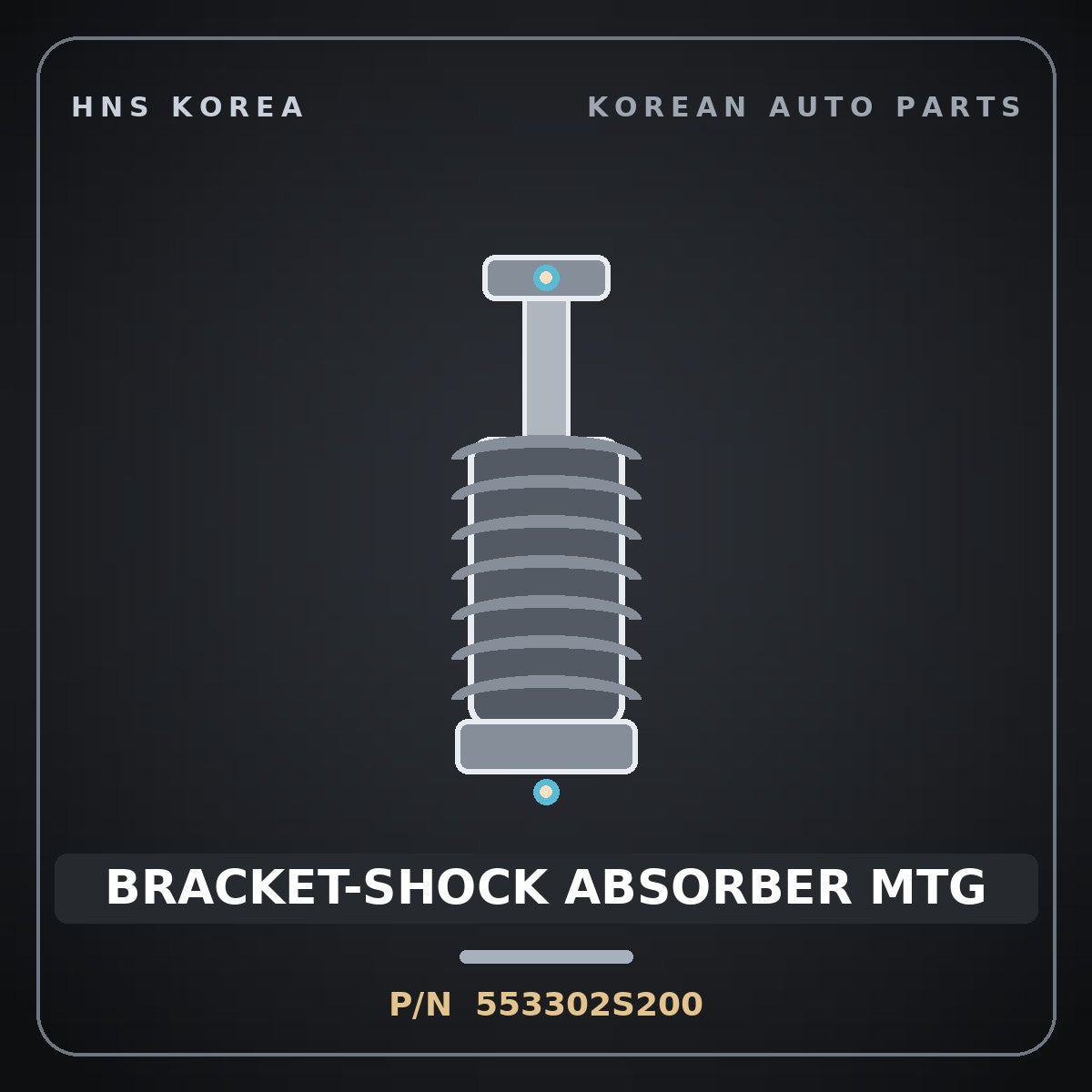 Genuine Mobis BRACKET-SHOCK ABSORBER MTG 553302S200 for Sportage 2010 HNS Parts Korea