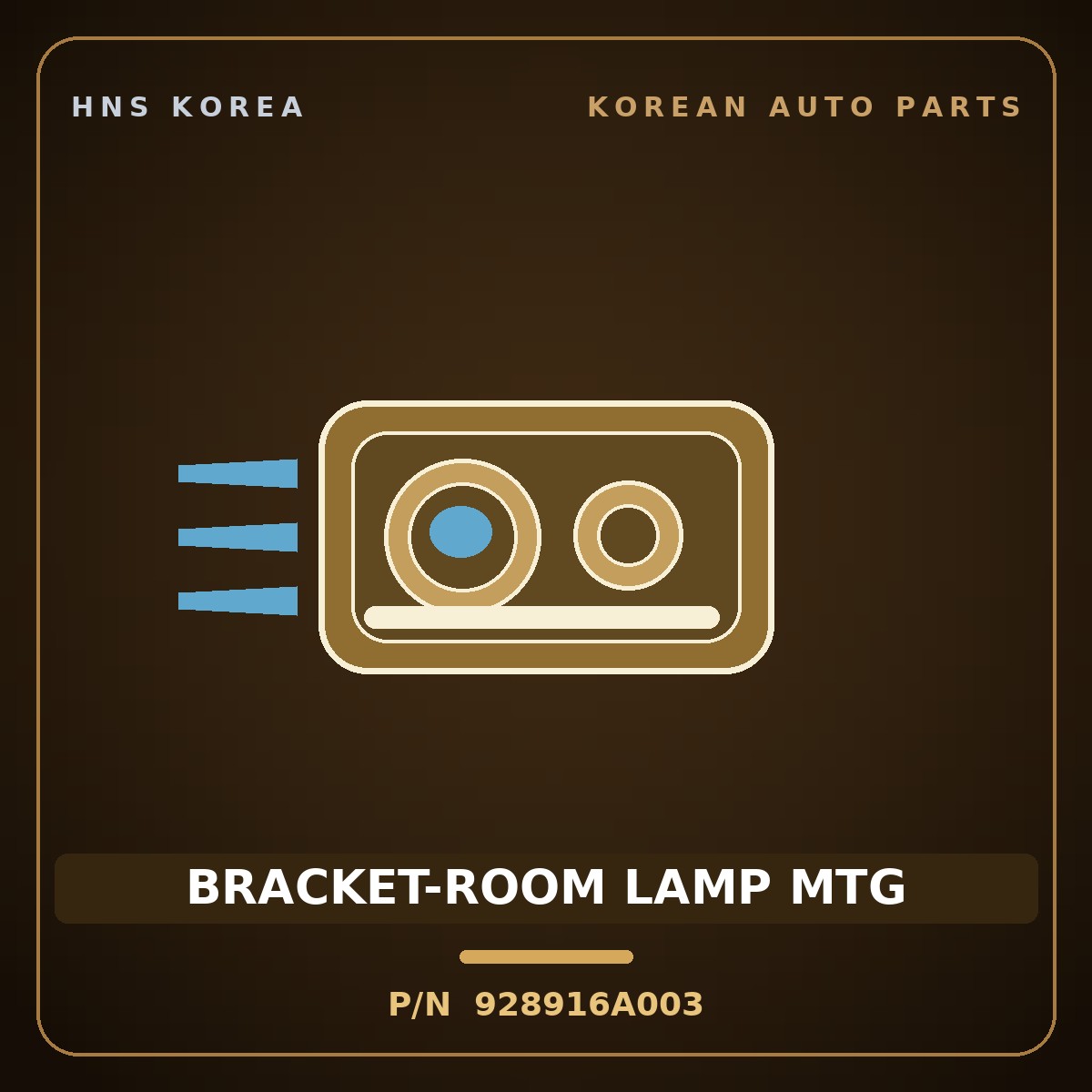 Genuine Mobis BRACKET-ROOM LAMP MTG 928916A003 for 5-Ton Truck 1997 HNS Parts Korea
