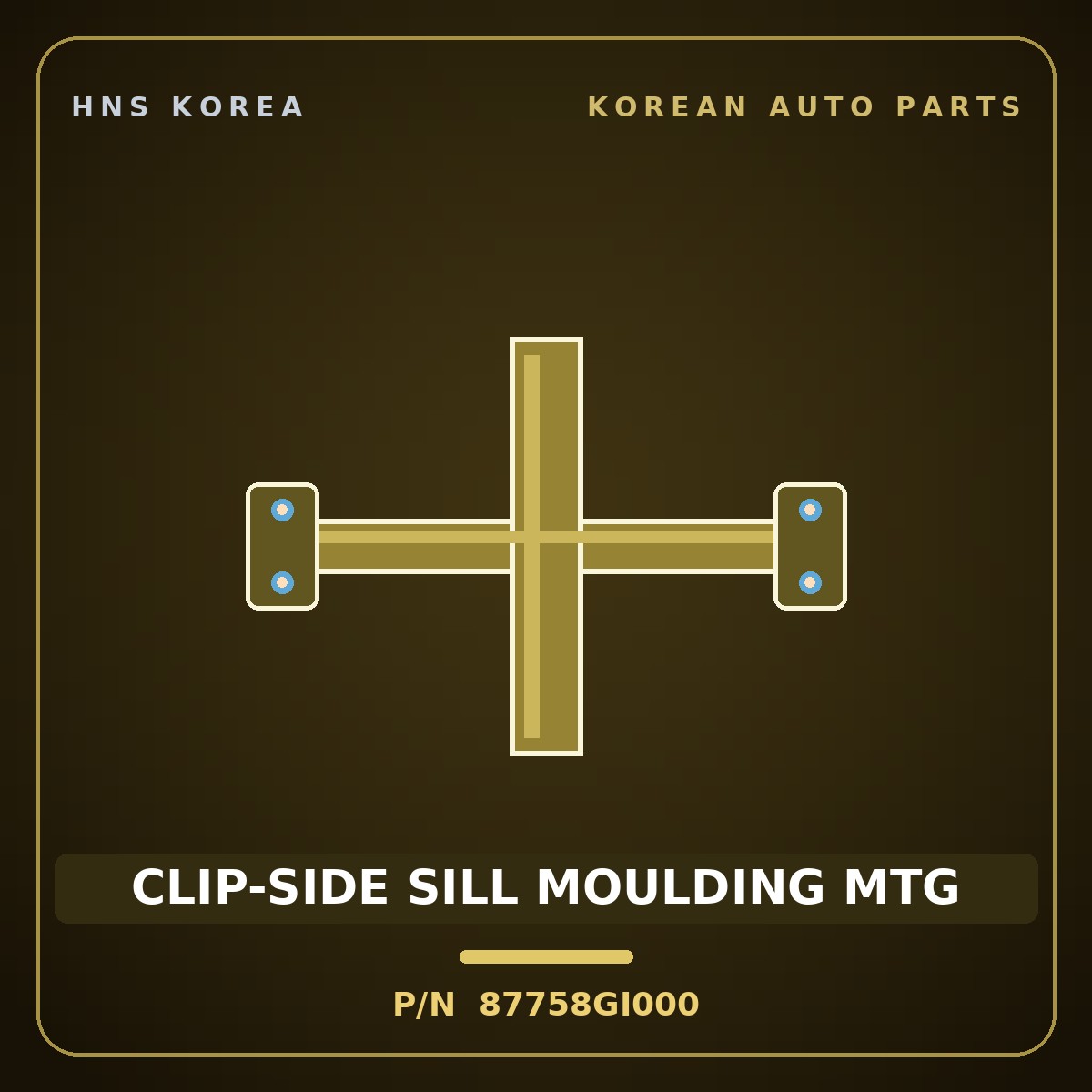 Genuine Mobis CLIP-SIDE SILL MOULDING MTG 87758GI000 for Elantra 2021 HNS Parts Korea