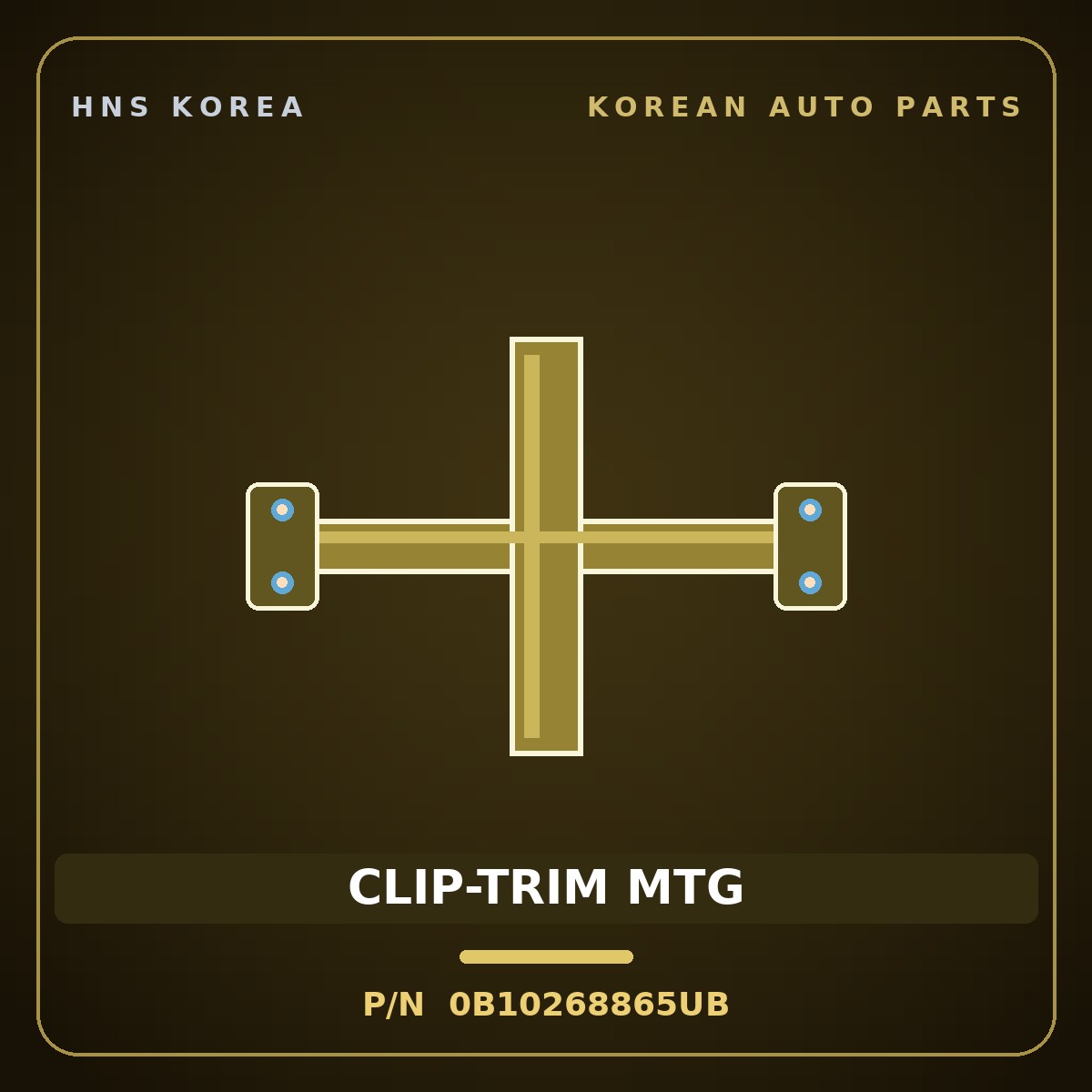 Genuine Mobis CLIP-TRIM MTG 0B10268865UB for Sportage 2006 HNS Parts Korea