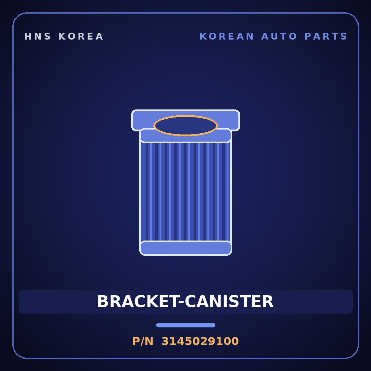 Genuine Mobis BRACKET-CANISTER 3145029100 for Elantra 1996 HNS Parts Korea