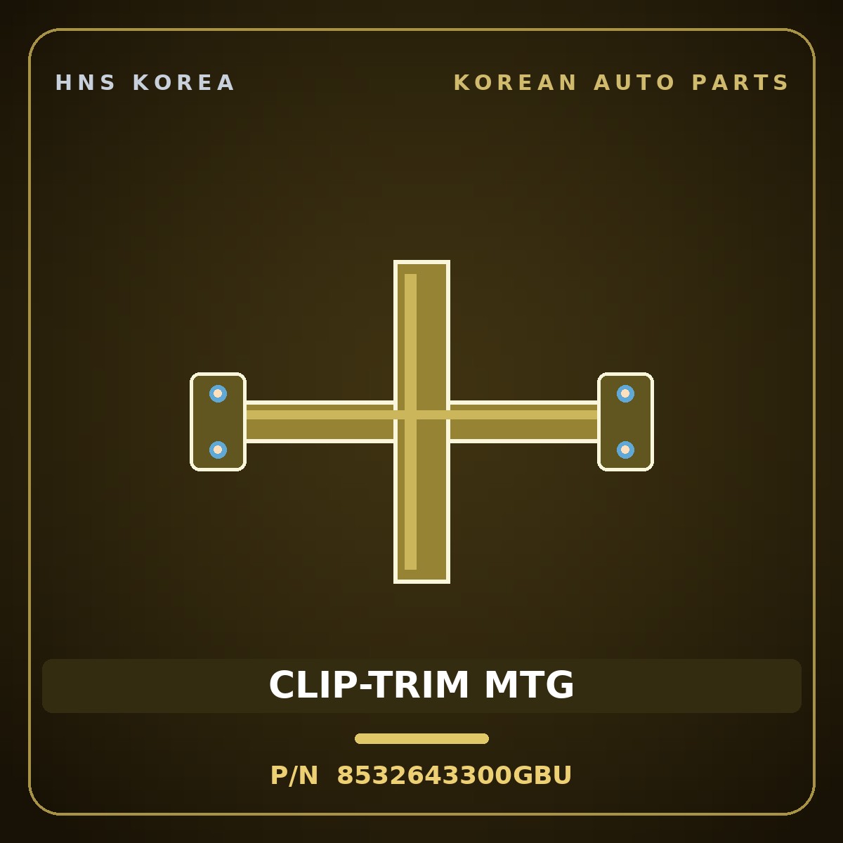 Genuine Mobis CLIP-TRIM MTG 8532643300GBU for Carnival 2014 HNS Parts Korea