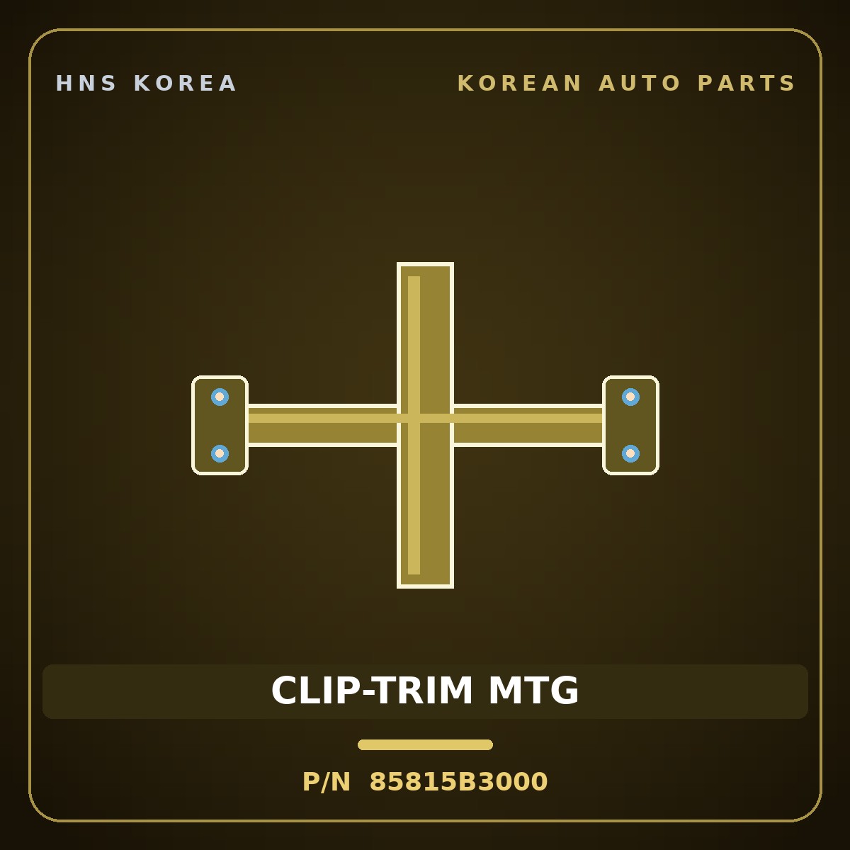 Genuine Mobis CLIP-TRIM MTG 85815B3000 for Carnival 2014 HNS Parts Korea