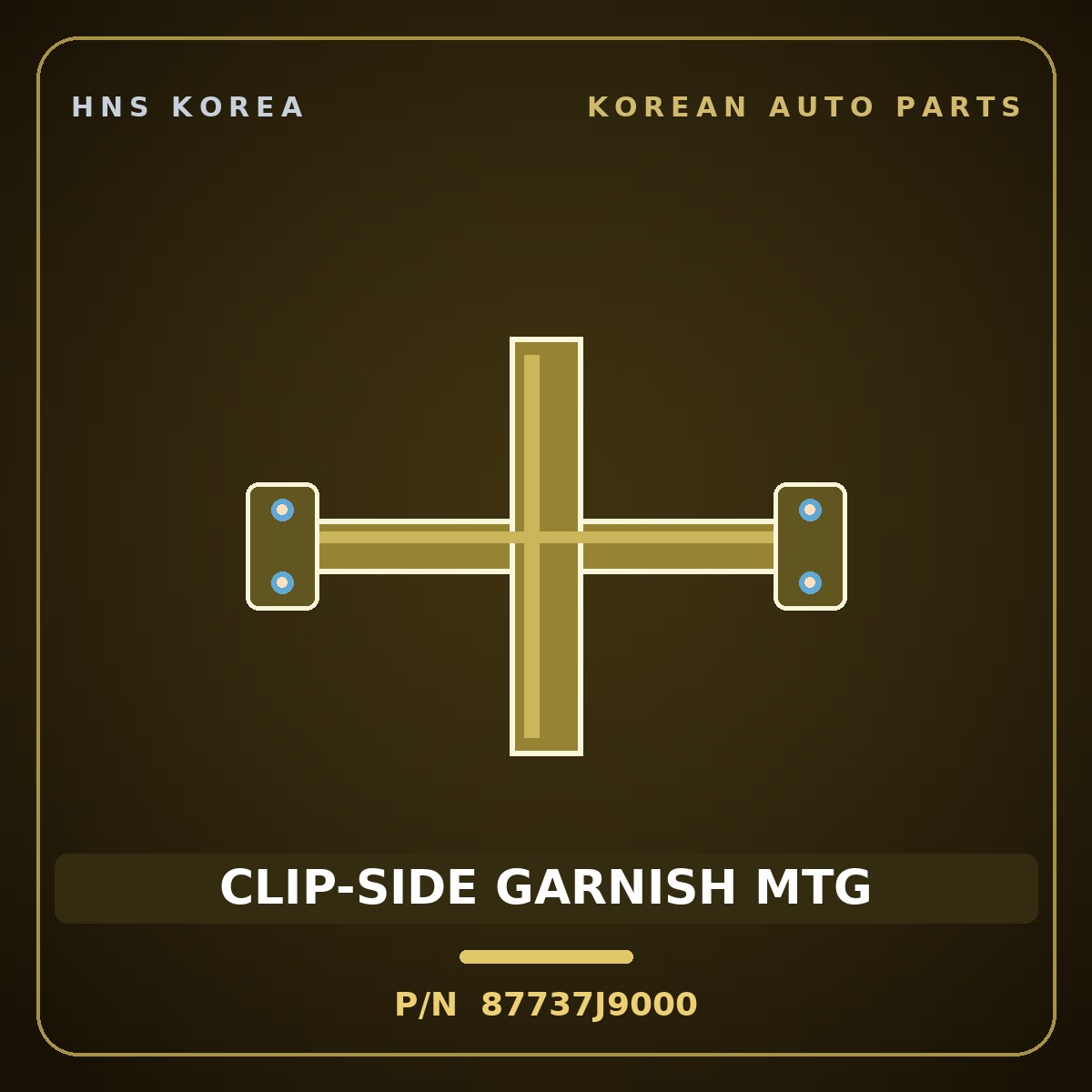 Genuine Mobis CLIP-SIDE GARNISH MTG 87737J9000 for Kona 2018 HNS Parts Korea