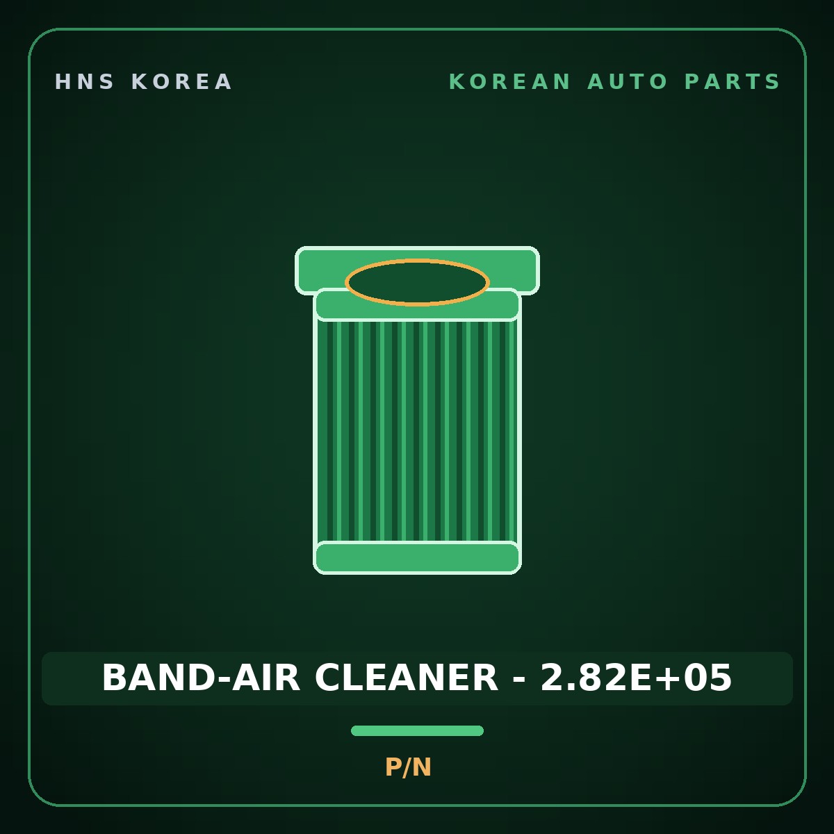 Genuine Mobis BAND-AIR CLEANER - 2.82E+05  for Aero City 2000 HNS Parts Korea