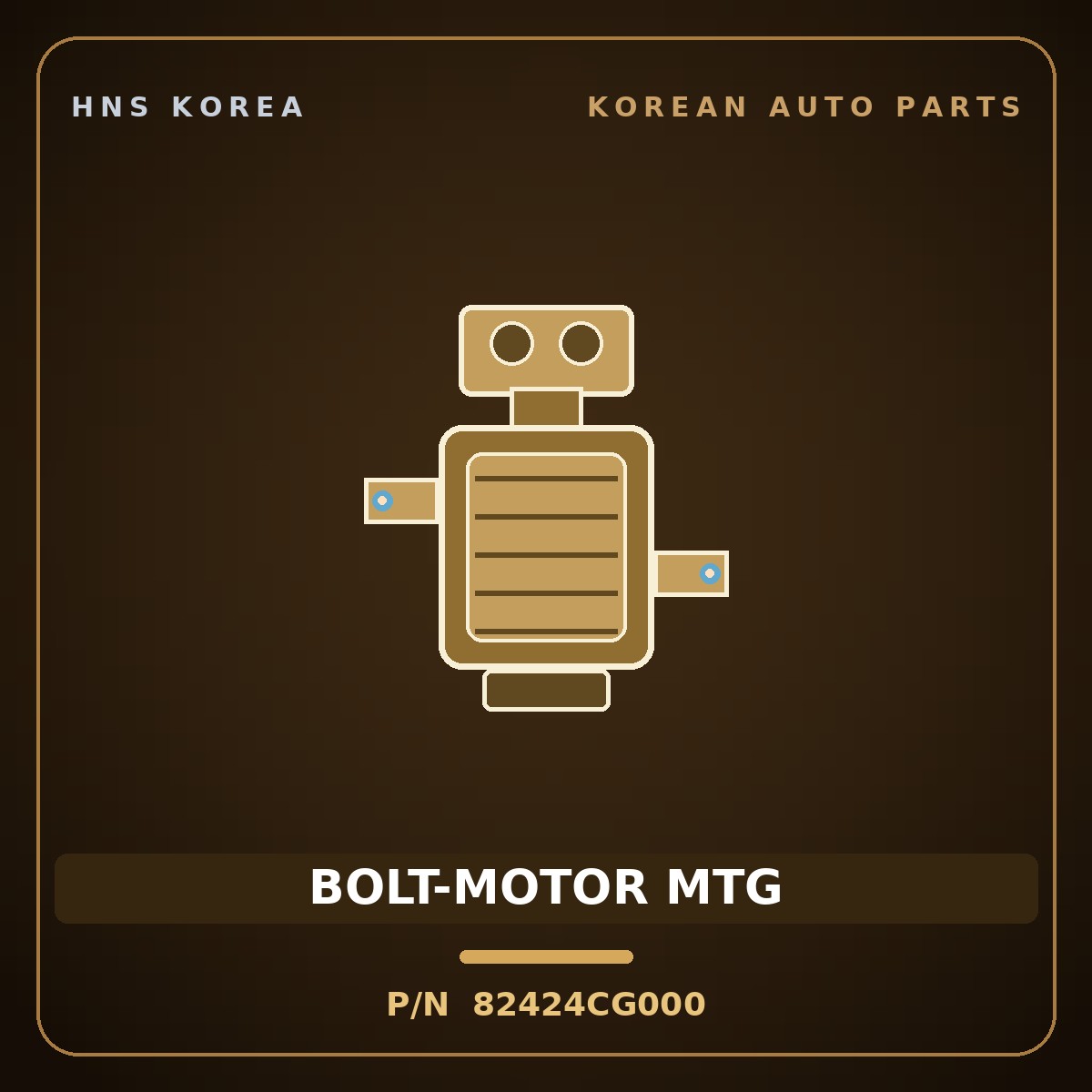 Genuine Mobis BOLT-MOTOR MTG 82424CG000 for ST1 2021 HNS Parts Korea