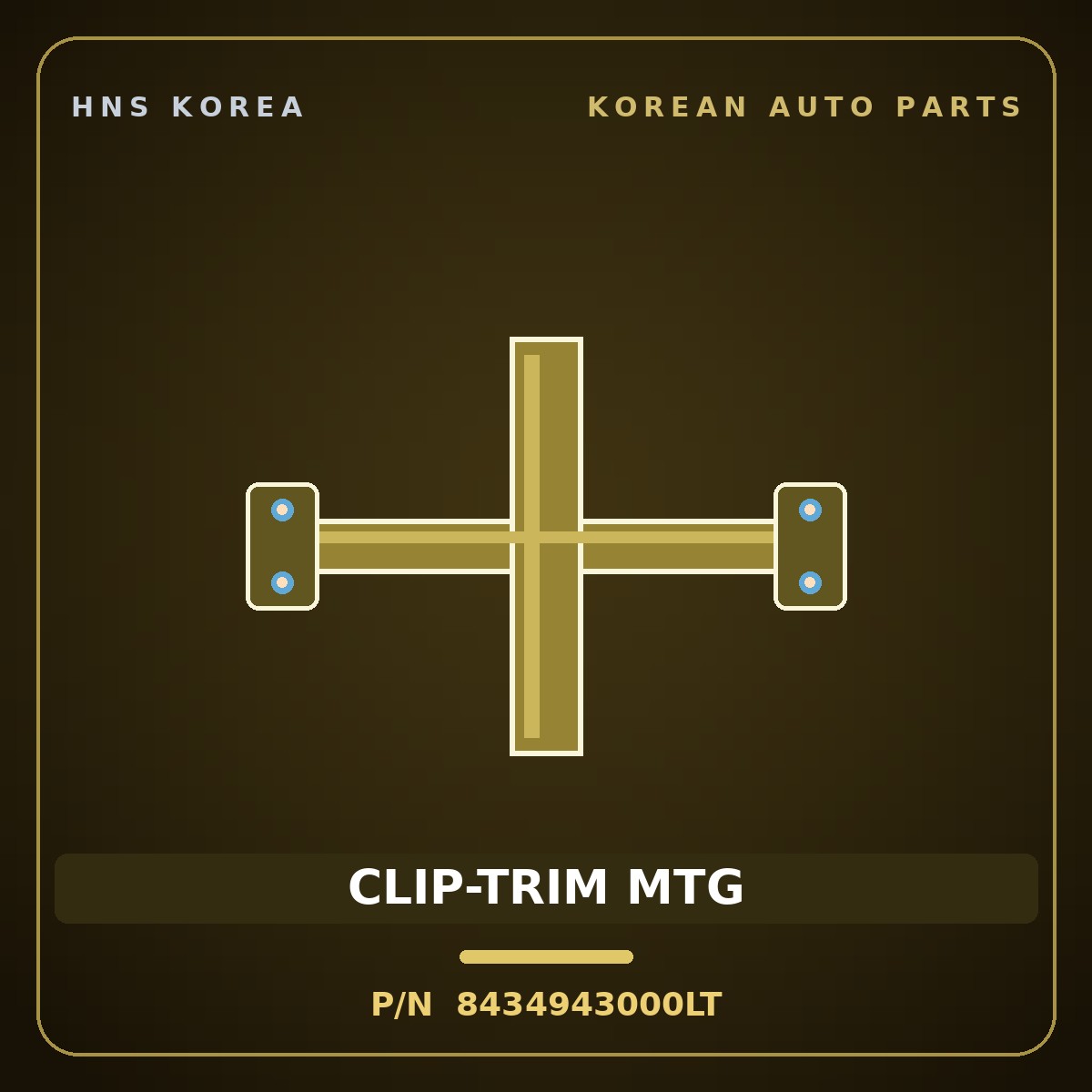 Genuine Mobis CLIP-TRIM MTG 8434943000LT for Click 1996 HNS Parts Korea