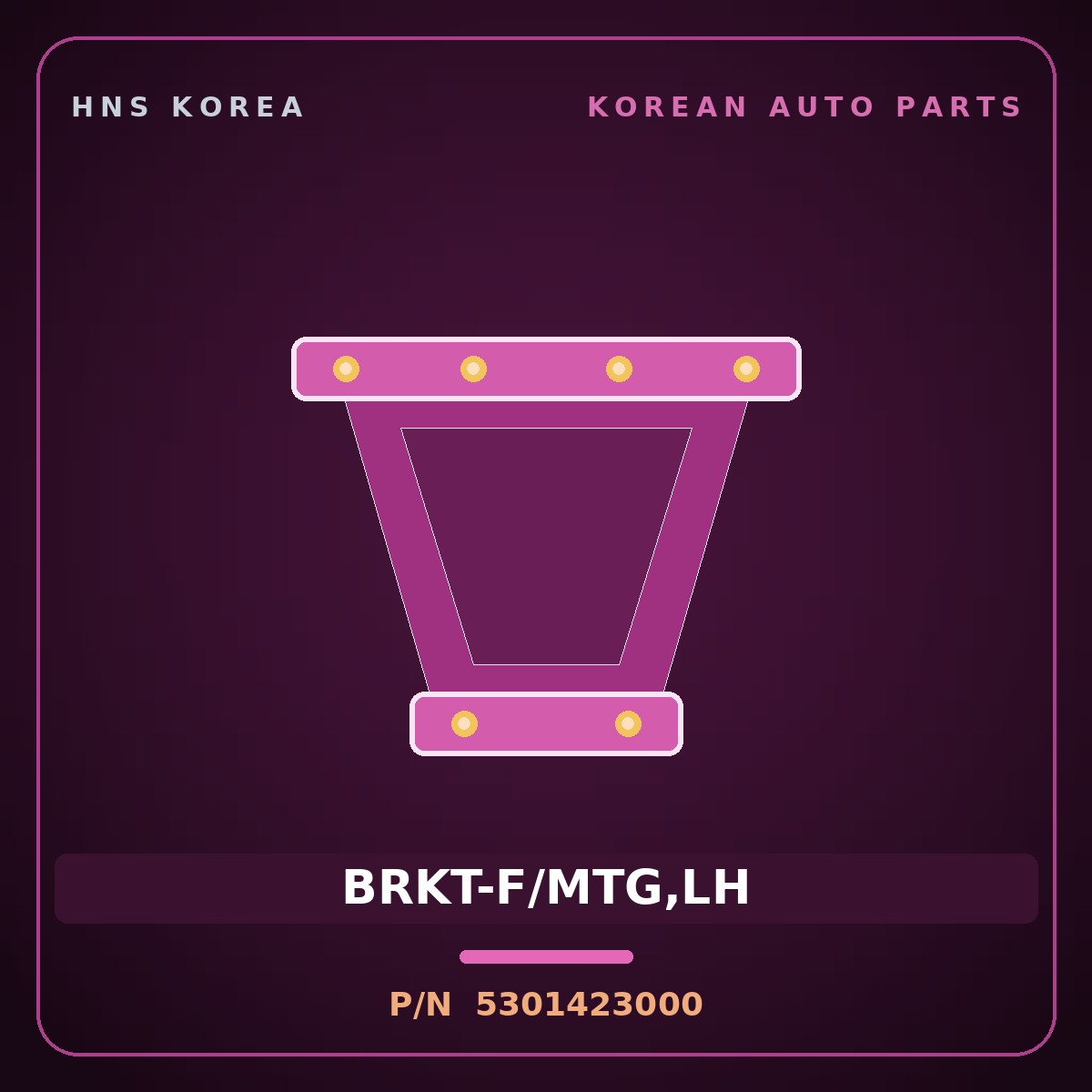 Genuine Mobis BRKT-F/MTG,LH 5301423000 for Kona 2023 HNS Parts Korea