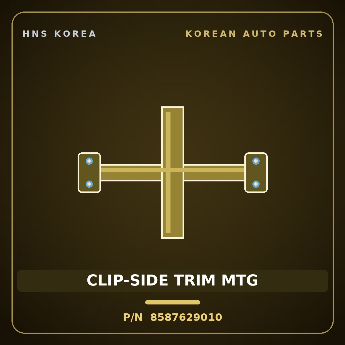 Genuine Mobis CLIP-SIDE TRIM MTG 8587629010 for Elantra 1996 HNS Parts Korea