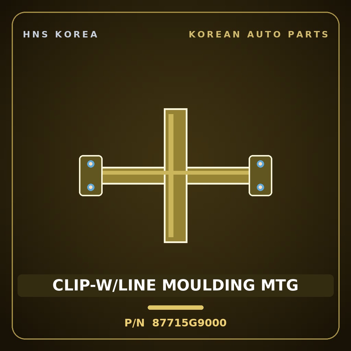 Genuine Mobis CLIP-W/LINE MOULDING MTG 87715G9000 for G70 2017 HNS Parts Korea