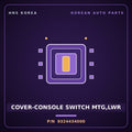 Genuine Mobis COVER-CONSOLE SWITCH MTG,LWR 9324434000 for Sonata 1995 HNS Parts Korea