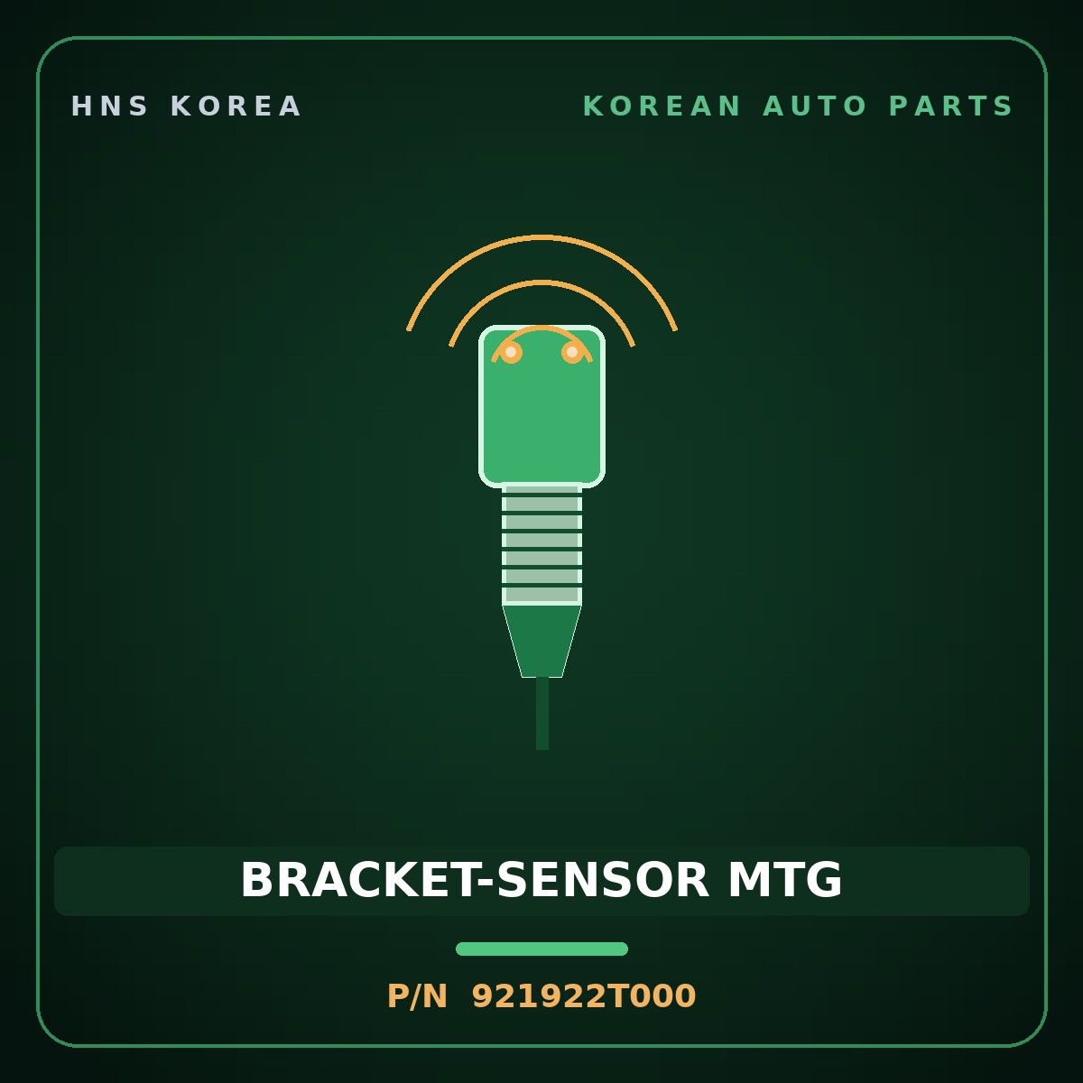 Genuine Mobis BRACKET-SENSOR MTG 921922T000 for K5 2011 HNS Parts Korea