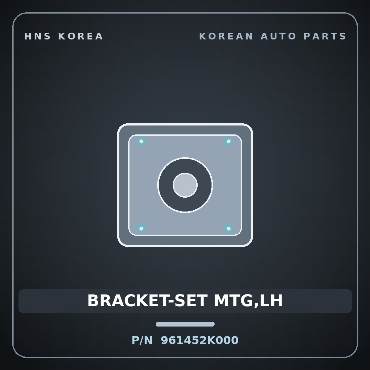 Genuine Mobis BRACKET-SET MTG,LH 961452K000 for Soul 2008 HNS Parts Korea