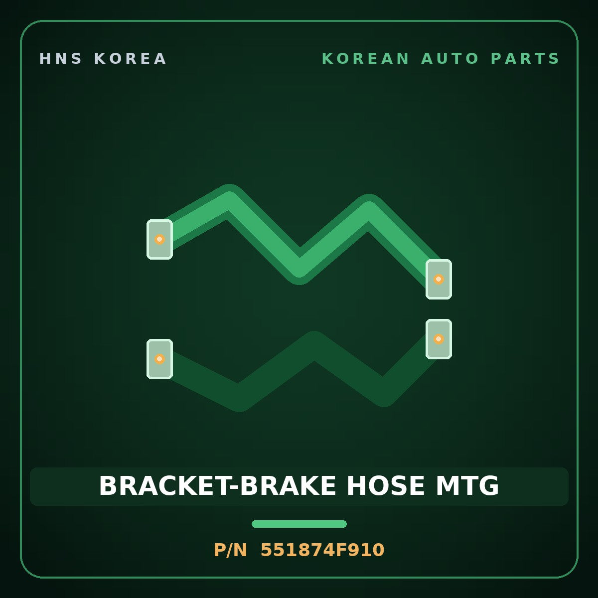 Genuine Mobis BRACKET-BRAKE HOSE MTG 551874F910 for Porter 2004 HNS Parts Korea