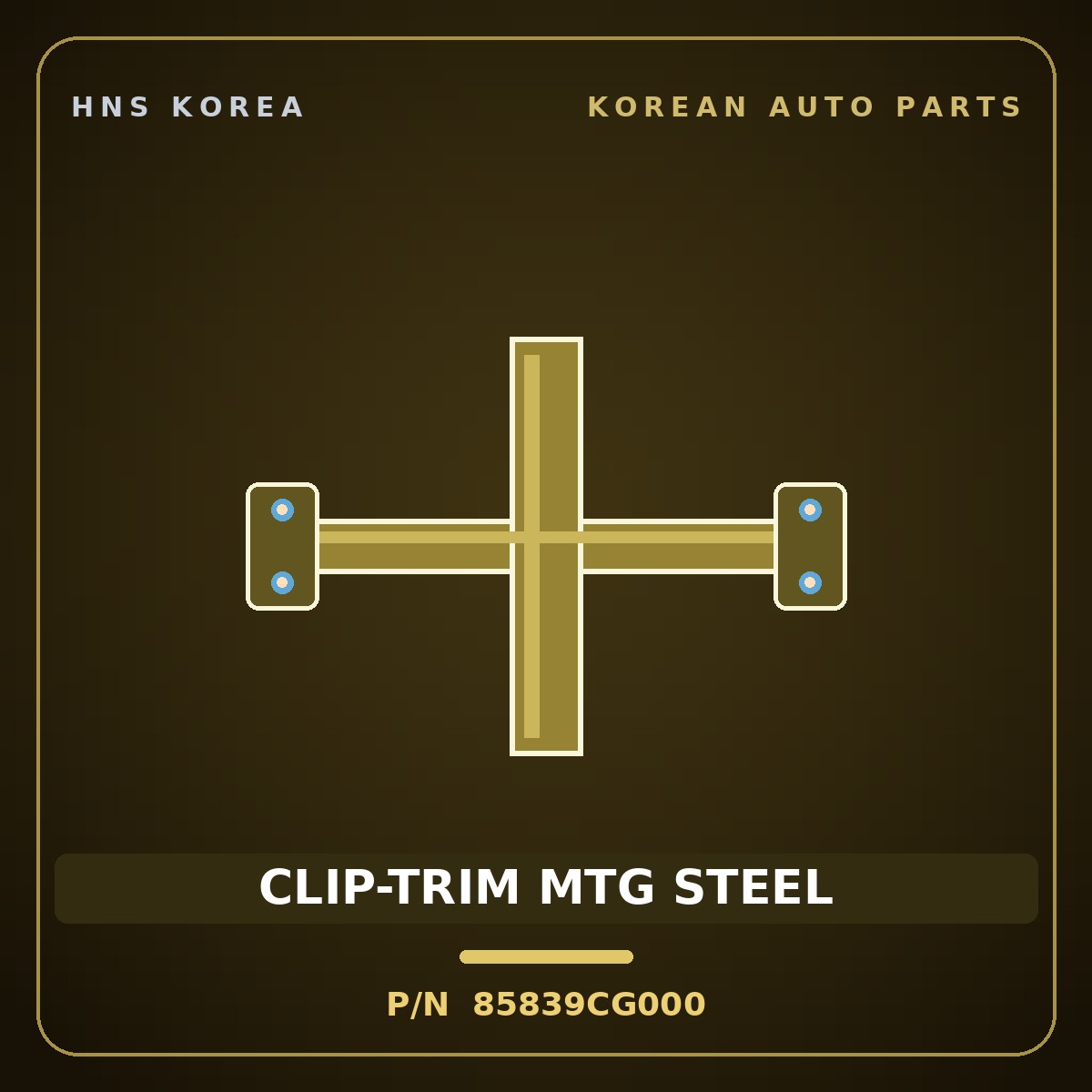 Genuine Mobis CLIP-TRIM MTG STEEL 85839CG000 for PV5 2021 HNS Parts Korea